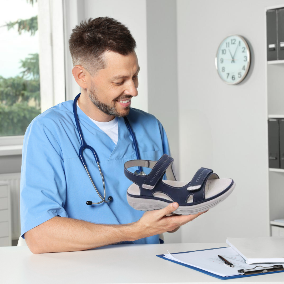OrthoKlara - ergonomische, schmerzlindernde & rutschfeste Sandalen für Damen - Sonderaktion 1+1 Gratis