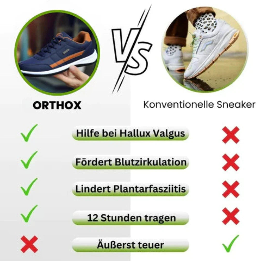 OrthoX Komfort - ergonomische & rutschfeste Alltagsschuhe für langes Gehen und Stehen